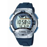 Casio Steel Grey Rubber Digital Strap Watch W-753-2AVES