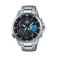 casio edifice mens silver and black bluetooth watch