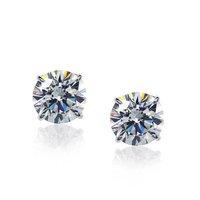 Carat 1.00ct Eternal 4 Prongs White Gold Stud Earrings