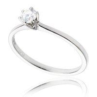 Canada Star Platinum Round Brilliant Cut Solitaire Minimum 0.25ct Diamond 6 Claw Engagement Ring