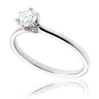 Canada Star Platinum Round Brilliant Cut Solitaire Minimum 0.50ct Diamond 6 Claw Engagement Ring