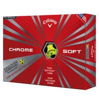 Callaway 2016 Chrome Soft Truvis Yellow Golf Balls (dozen)