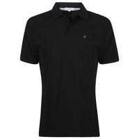 calvin klein manhattan cotton polo black