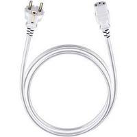 Cable [1x PG plug - 1x IEC C13 socket ] 3 m White Oehlbach