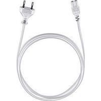 Cable [1x Europlug - 1x Small appliances socket (C7)] 3 m White Oehlbach