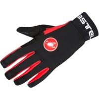 castelli scalda glove blackred