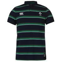 Canterbury Ireland RFU Stripe Polo Shirt Mens