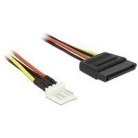Cable [1x SATA power plug - 1x Floppy plug 4-pin] 0.15 m Black, Red, Yellow Delock