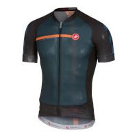 Castelli Aero Race 5.1 Jersey - Midnight Navy/Orange - XL