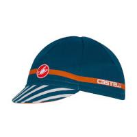 Castelli Free Cycling Cap - Midnight Navy/Orange - One Size