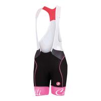 Castelli Women\'s Free Aero Bib Shorts - Black/Pink - M