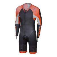 Castelli Body Paint 3.3 Long Sleeve Speed Suit - Black/Orange - XL