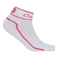 Castelli Women\'s Impalpabile Socks - White/Raspberry - S-M