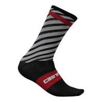 Castelli Free Kit 13 Socks - Black/Red - XXL