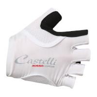 Castelli Women\'s Rosso Corsa Pave Gloves - White/Black - L