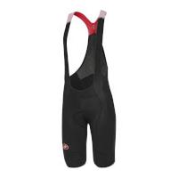 Castelli Omloop Thermal Bib Shorts - Black/Red - M
