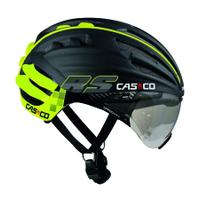 Casco Speedairo RS Helmet with Vautron Visor - Black/Neon - Large (59-63cm)