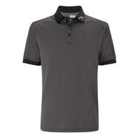 Callaway Denim Jacquard Golf Polo Shirt - Caviar Small