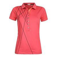 Calvin Klein Ladies Cross Polo Shirt - PinkCode - Size: X Small (D14)