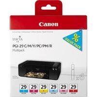 Canon PGI-29 C/M/Y/PC/PM/R Original Multipack Ink Cartridges