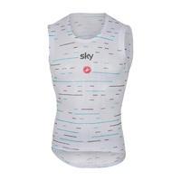 castelli team sky pro mesh sleeveless baselayer white large