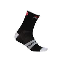 castelli rossocorsa 13 socks black sm
