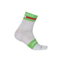 castelli volo 9 socks whitepro green sm