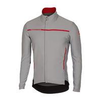 castelli perfetto ls windrain jacket luna grey xl