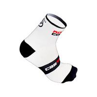 castelli rosso corsa 9 socks white 2xl