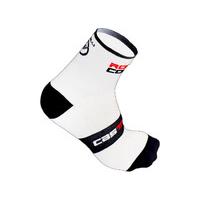 Castelli - Rosso Corsa 9 Socks White S/M