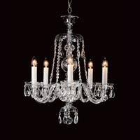 CB125246/5 Crystal Bohemian 5 Light Crystal Chandelier