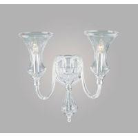 CB05444/2WB Crystal Bohemian 2 Lt Lead Crystal Wall Bracket