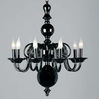 cb055198 crystal bohemian 8 lt black glass chandelier