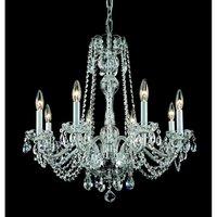 CB301165/08/CH Stella 8 Light Crystal Drop Chandelier