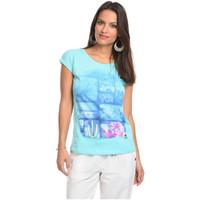 cbk t shirt anais womens t shirt in blue