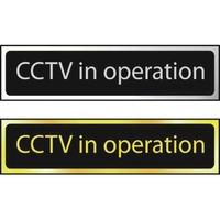 CCTV In Operation - Sign POL (200 x 50mm)