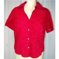 cc petite red blouse and skirt set size 12 per una size 12 red blouse