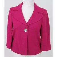 CC - Size: 12 cerise linen mix jacket