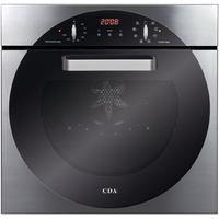 cda 6q5ss 60cm electric single oven in stainless steel with with 5yr p ...