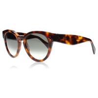 celine thin preppy sunglasses havana 05l