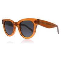 celine baby audrey sunglasses brown f33 47mm