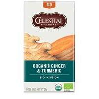 celestial seasonings org ginger turmeric tea 20bag