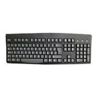 Ceratech Euro Keyboard - USB/PS2 COMBO UK Black dedicated Euro Key