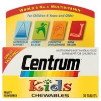 Centrum Kids Chewables 30 Fruity Flavoured Tablets