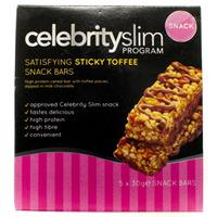 celebrity slim sticky toffee snack bars 5 pack