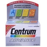 centrum advance 30 tablets