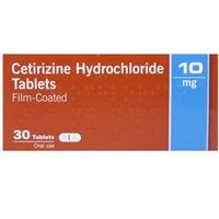 cetirizine hydrochloride 10mg tablets