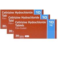 Cetirizine Hydrochloride 10mg Tablets Triple Pack