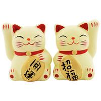 Ceramic Lucky Cat Figurines