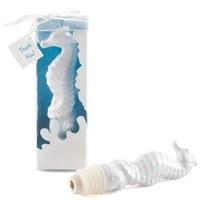 ceramic white sea horse wine stopper favour gift boxed